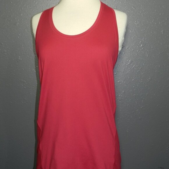 Athleta Womens Reddish Pinkish Workout Keyhole Athletic Tank Top Size Medium - Picture 2 of 8